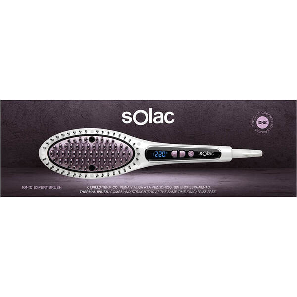Solac Straight Brusch Expert Ionic -hiusten suoristusharja