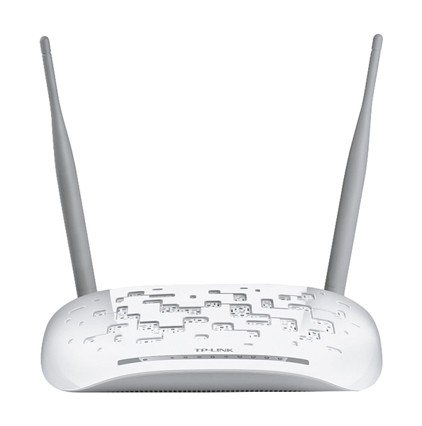 TP-LINK ADSL2+ tr&aring;dl&ouml;s router, 300Mps, 802.11n, vit