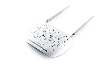 TP-LINK ADSL2+ tr&aring;dl&ouml;s router, 300Mps, 802.11n, vit