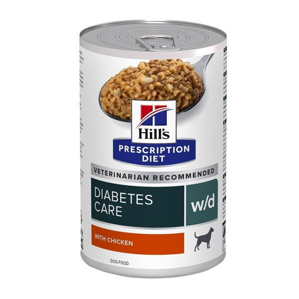Hill's Prescription Diet w/d Diabetes Care Chicken, Koiran m&auml;rk&auml;ruoka, Adult, 370 g