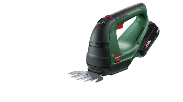 Bosch Advanced Shear 18V-10 Gr&aelig;sklipper/skrubber-kombi