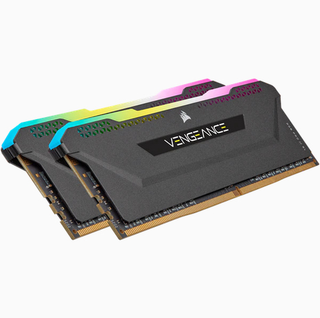 Corsair Vengeance RGB Pro SL 64 Gt (2 x 32 Gt) DDR4 3200MHz, CL16 -muisti, Musta