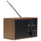 Radio DAB+/FM Klocka Alarm DAB-46DGR Trä/Grafitgrå
