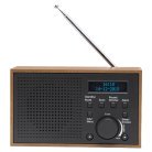 Radio DAB+/FM Klocka Alarm DAB-46DGR Trä/Grafitgrå