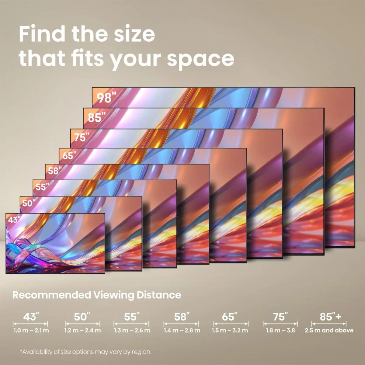Hisense 43" 4K LED VIDAA TV, 120 Hz, HDR10+, Dolby Vision IQ
