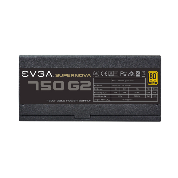 EVGA 750W SuperNOVA G2 750 - Power supply, 80 Plus Titanium