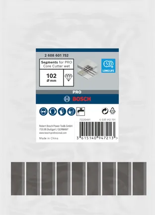 Bosch segments for 102x450mm, 1 1/4 " - 2608601752