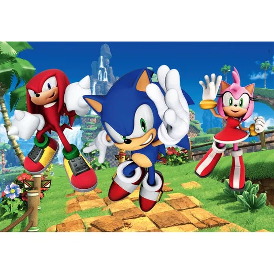 Clementoni Puzzles Kids Sonic - pussel, 104 bitar