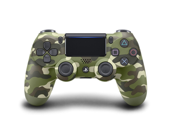 Sony DualShock 4 V2 langaton peliohjain - vihre&auml; maastokuvio (PlayStation 4)