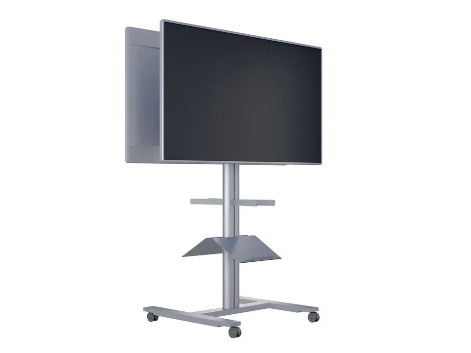 M Public Display Stand 180 HD Back to Back Silver