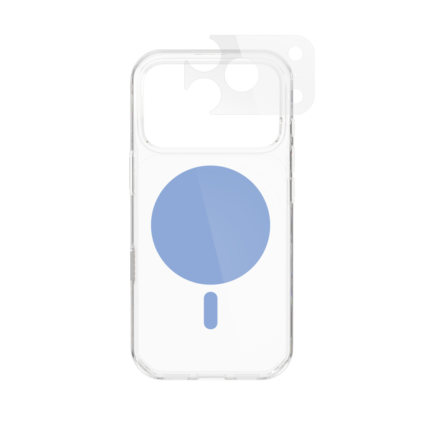 Epico Dot Mag+ Case | iPhone 17 Pro/18 Pro | Qi2  &  MagSafe Compatible | Light Blue | Crossbody Ready  &  Camera Island Protector