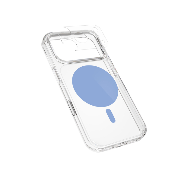Epico Dot Mag+ Case | iPhone 17 Pro/18 Pro | Qi2  &  MagSafe Compatible | Light Blue | Crossbody Ready  &  Camera Island Protector