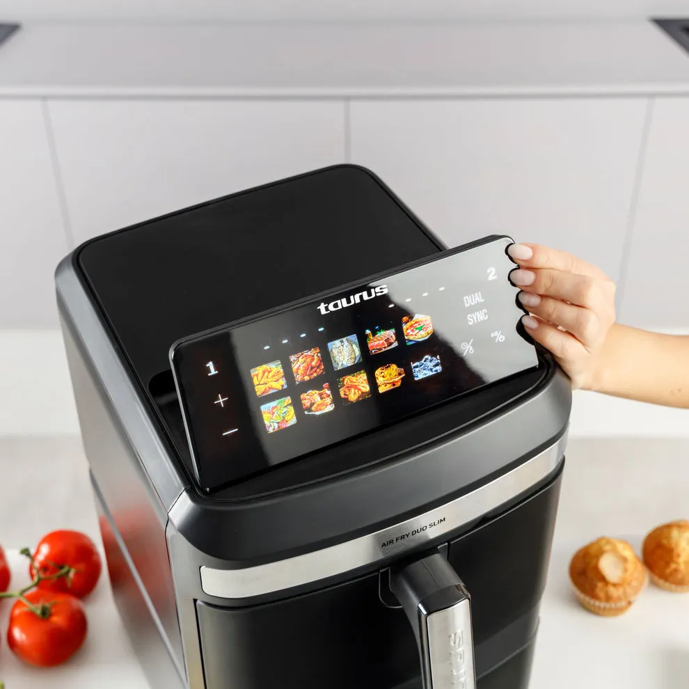Taurus Air Duo Slim 973002000, 13 l, 2800 W, airfryer, musta