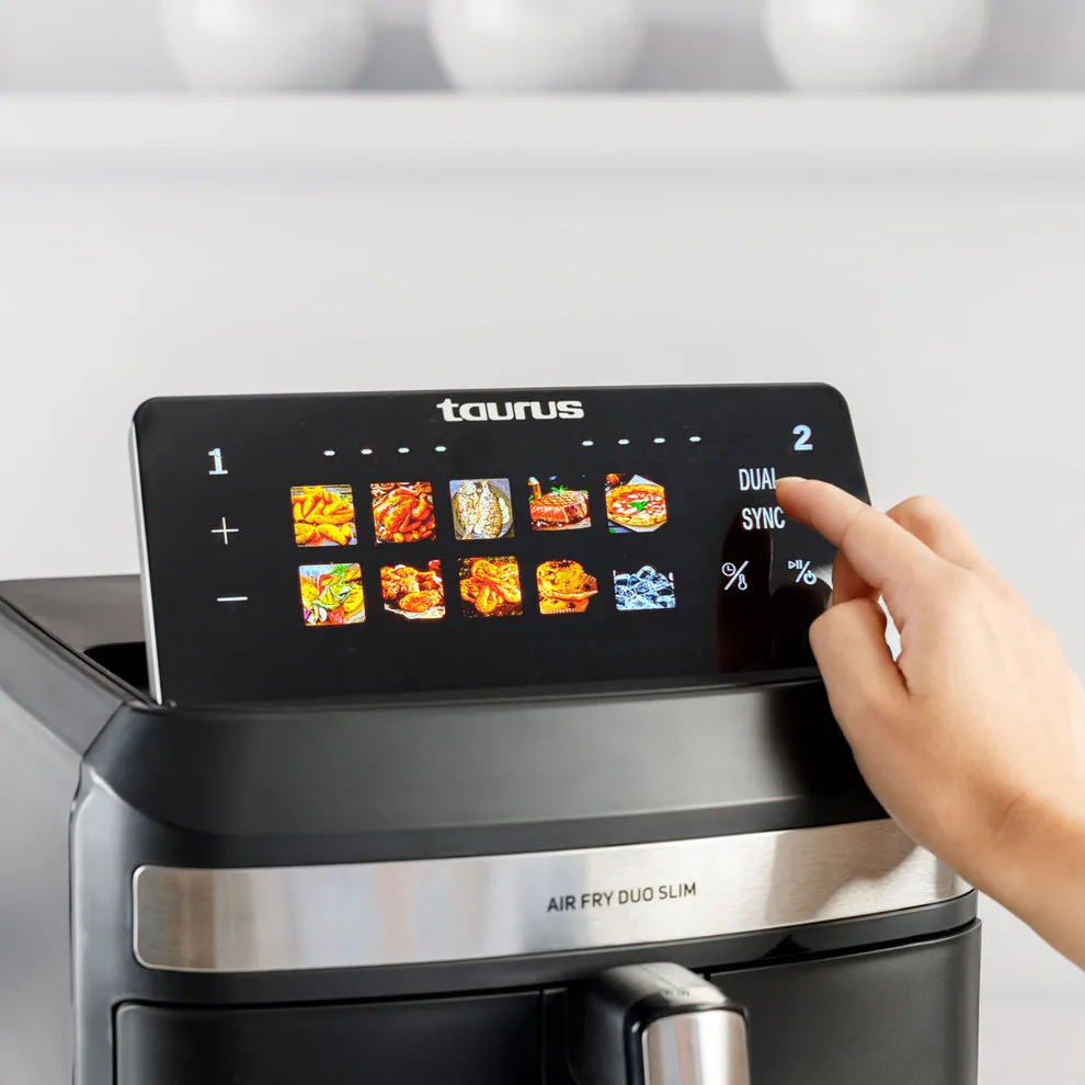 Taurus Air Duo Slim 973002000, 13 l, 2800 W, airfryer, musta