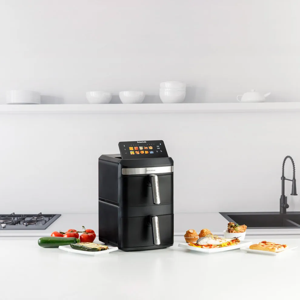 Taurus Air Duo Slim 973002000, 13 l, 2800 W, airfryer, musta