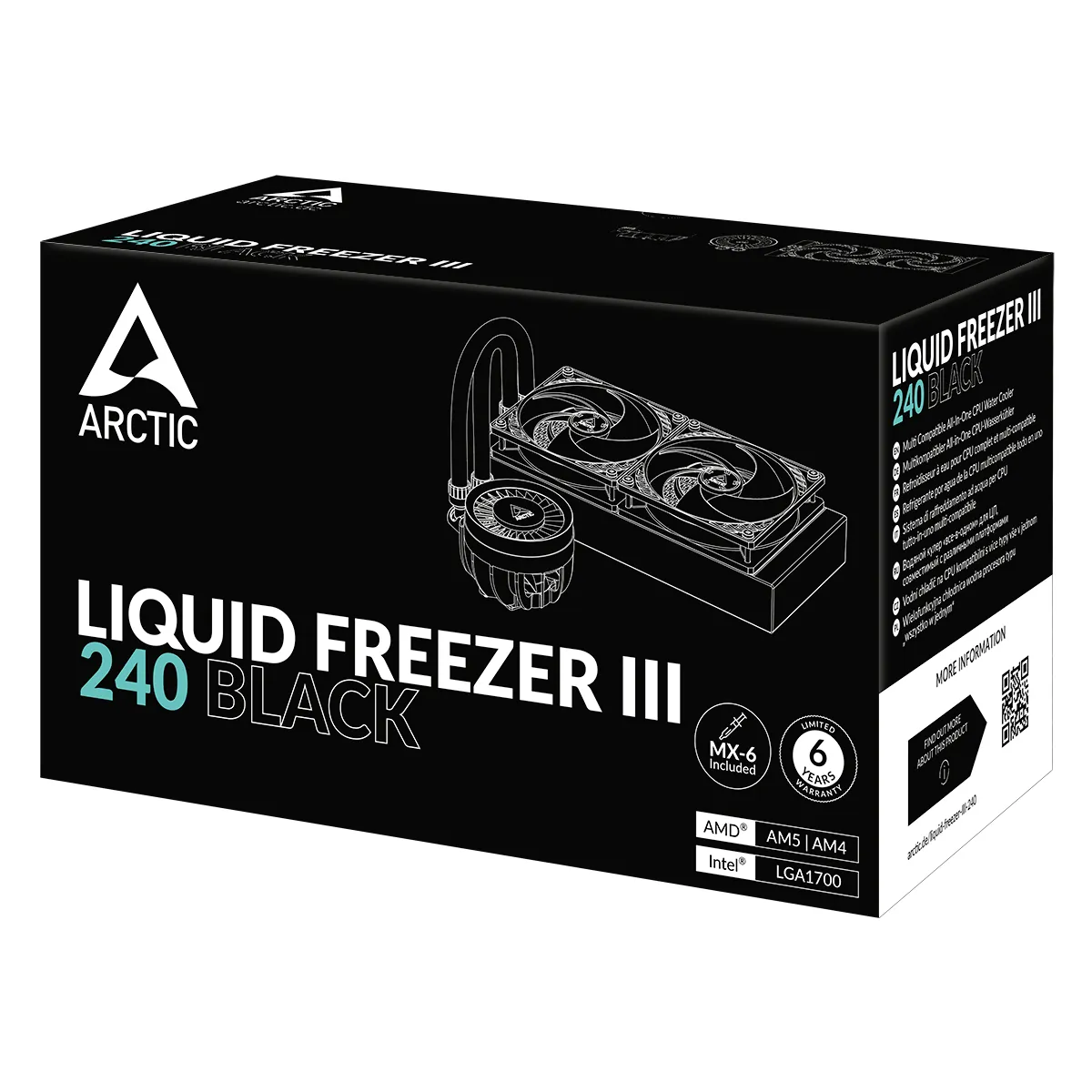 Arctic Liquid Freezer III 240 - liquid cooler, Black