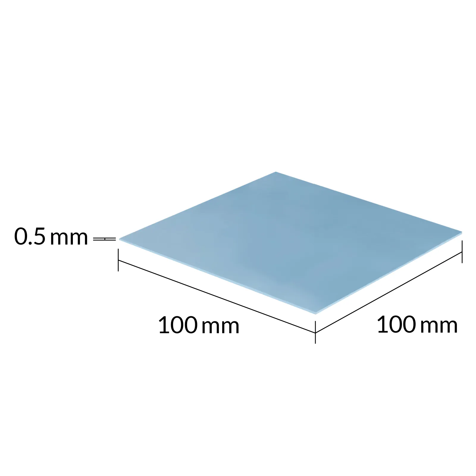 ARCTIC TP-3 100 x 100 x 0.5 mm Thermal Pad, Blue