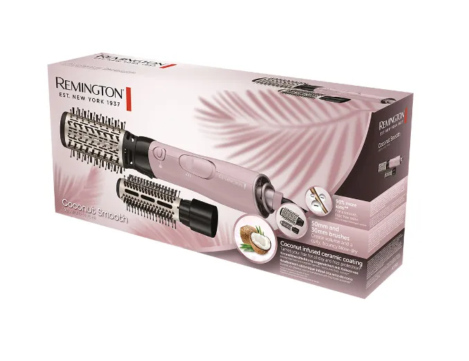 Remington Coconut Smooth AS5901 varmluftsborste, rosa
