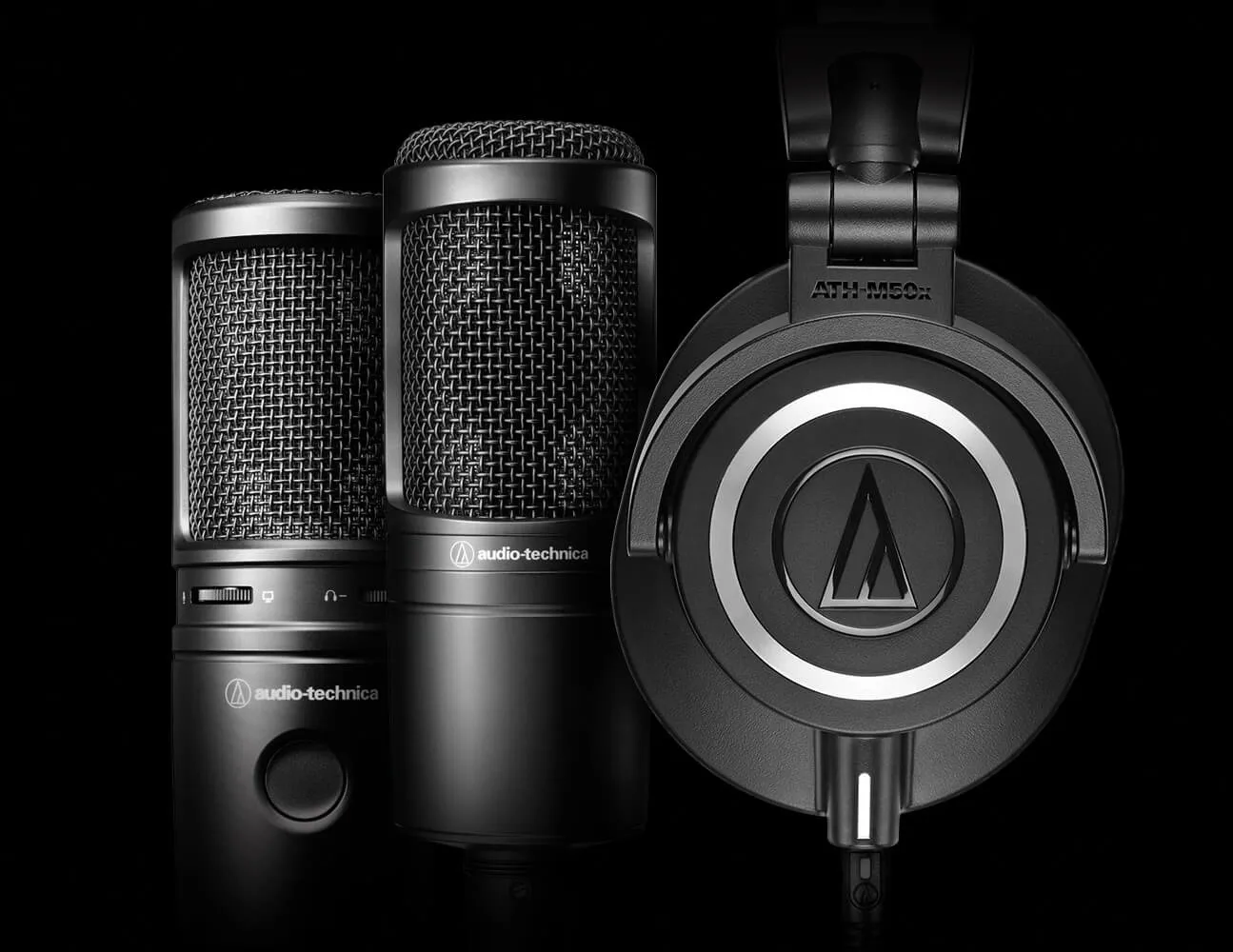 Audio-Technica ATH-M50xSTS USB StreamSet -kuulokemikrofoni, musta