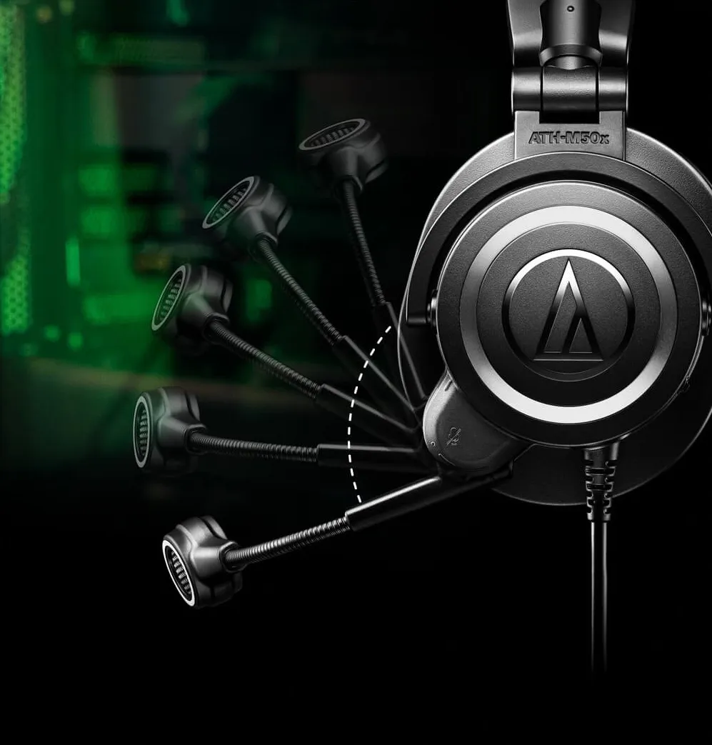 Audio-Technica ATH-M50xSTS USB StreamSet -kuulokemikrofoni, musta