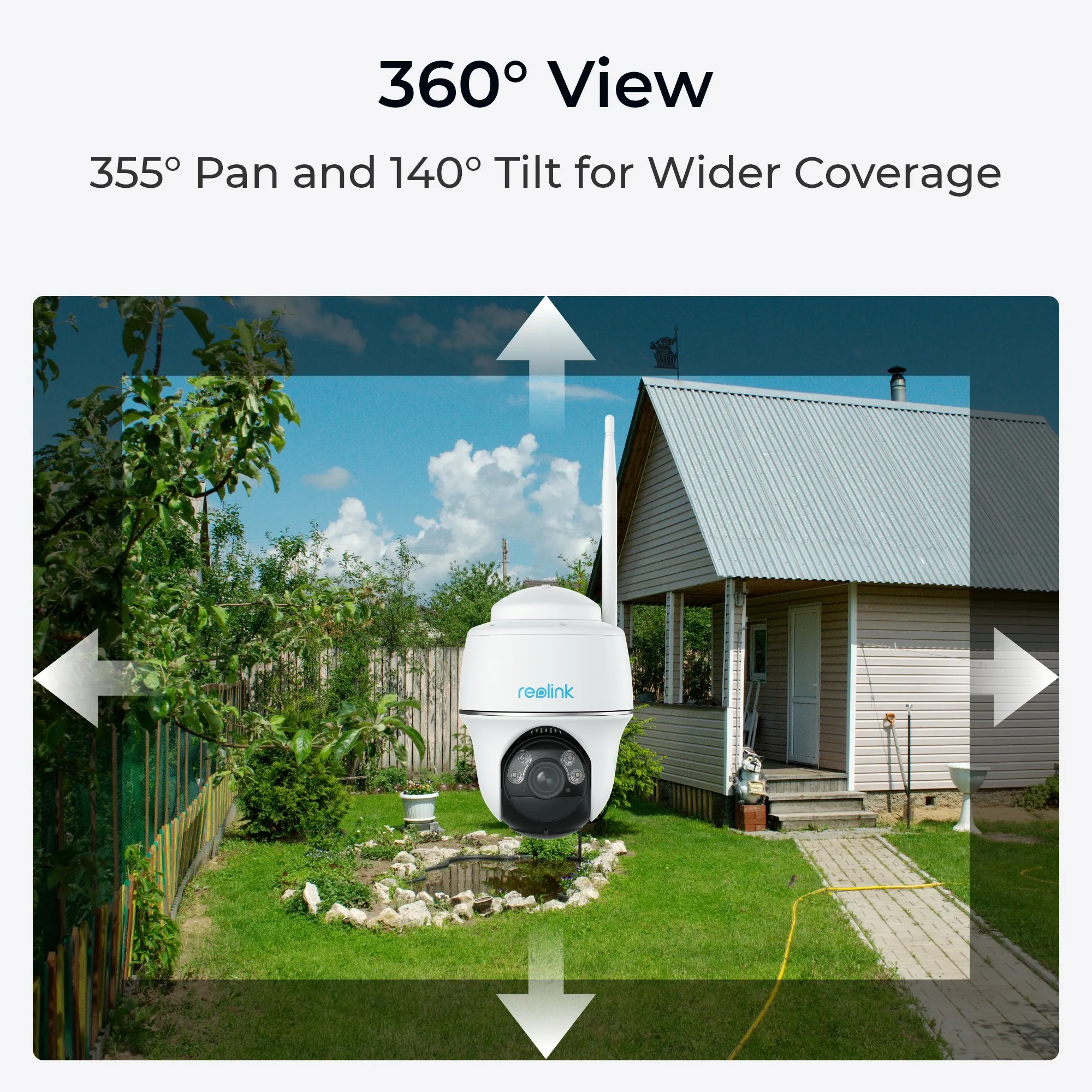 Reolink Argus PT B430 - Surveillance camera, White