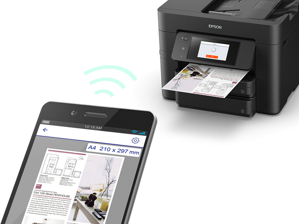 Epson WorkForce Pro WF-4740DTWF Duplex, LAN/Wi-Fi, A4 -v&auml;rimustesuihkutulostin