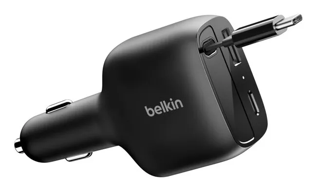 Belkin BoostCharge, 1 x USB-C, 75W - Car Charger, 0.75 m