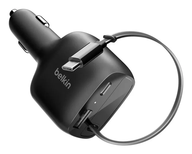 Belkin BoostCharge, 1 x USB-C, 75W - Car Charger, 0.75 m