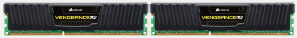Corsair 16GB (2x8GB) Vengeance LP, DDR3 1600MHz - Black