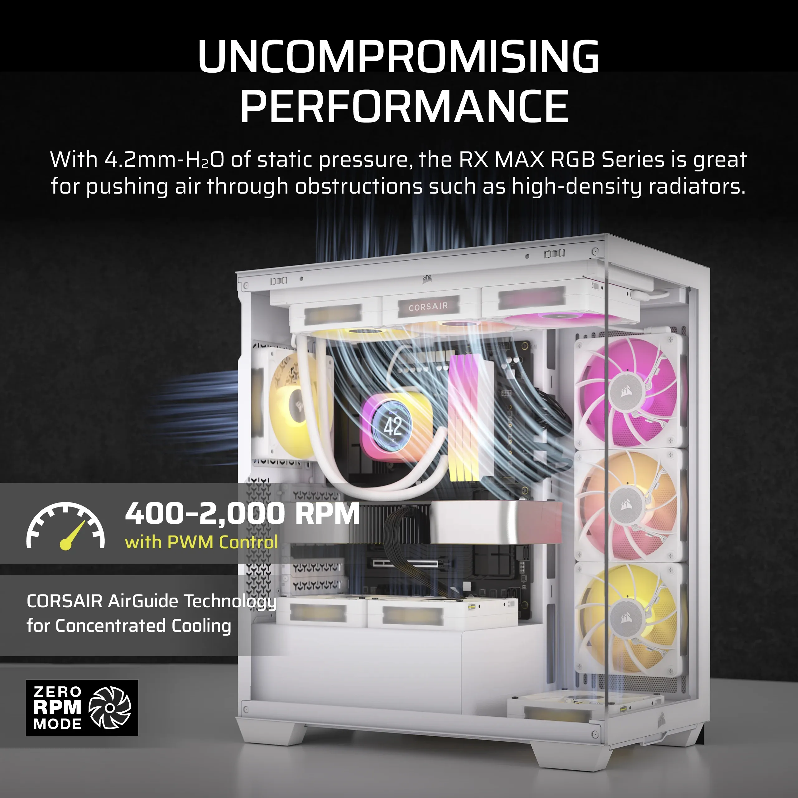 Case Acc Corsair Fan iCUE LINK RX120 RGBMax 3x12wh