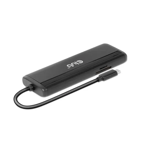 Club 3D 3.2 Gen1 USB-C 8-in-1 - dock, Black