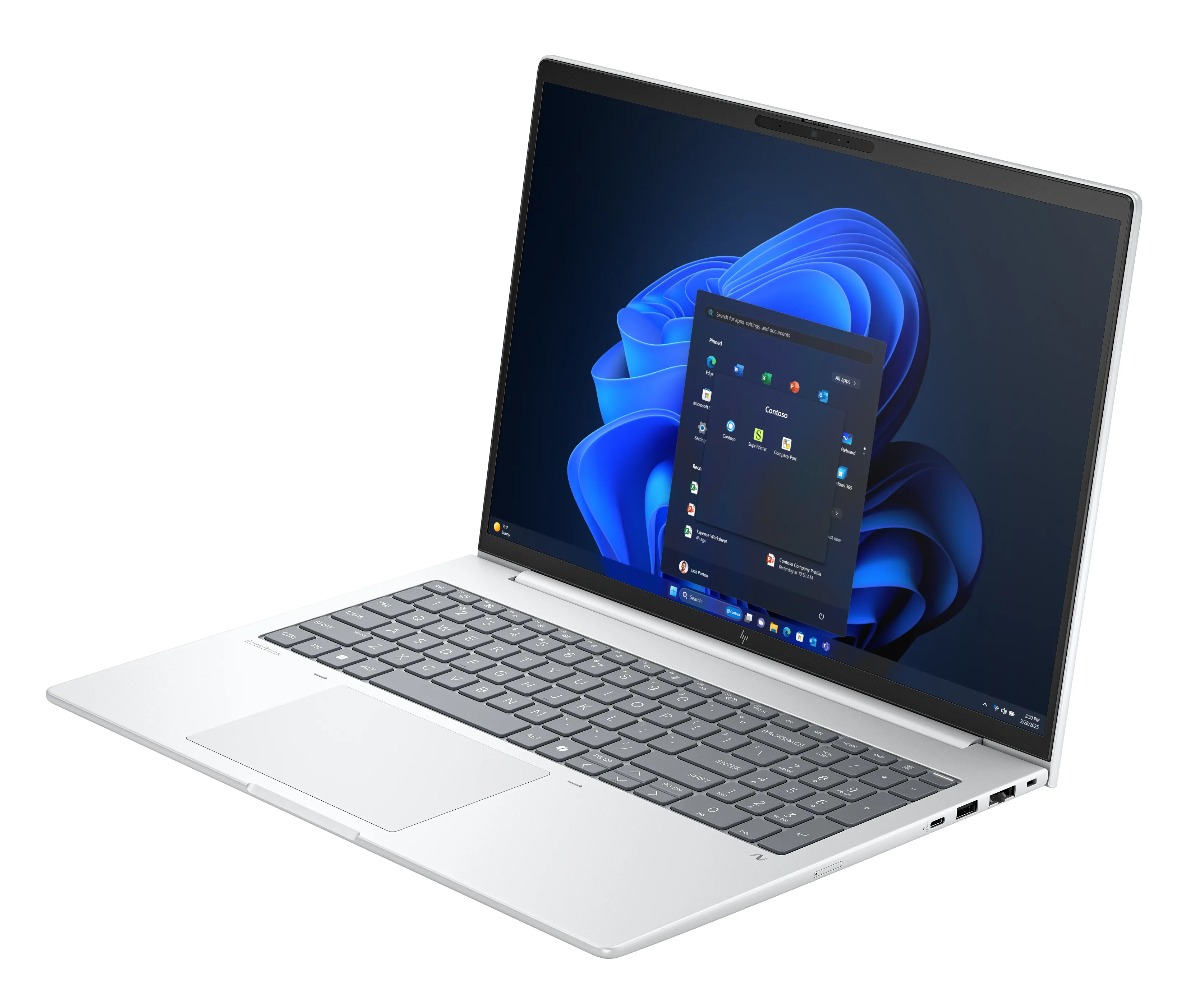HP 16" Ultra 7 258V, 32 GB, 512 GB, Win 11 Pro - b&auml;rbar dator, silver