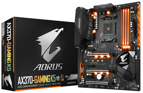 Gigabyte AX370 Gaming K5 ATX - moderkort