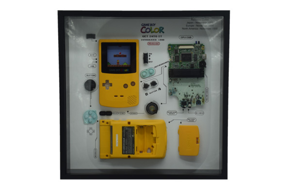 GRC Retro Art Nintendo Gameboy Color Console - display, Yellow
