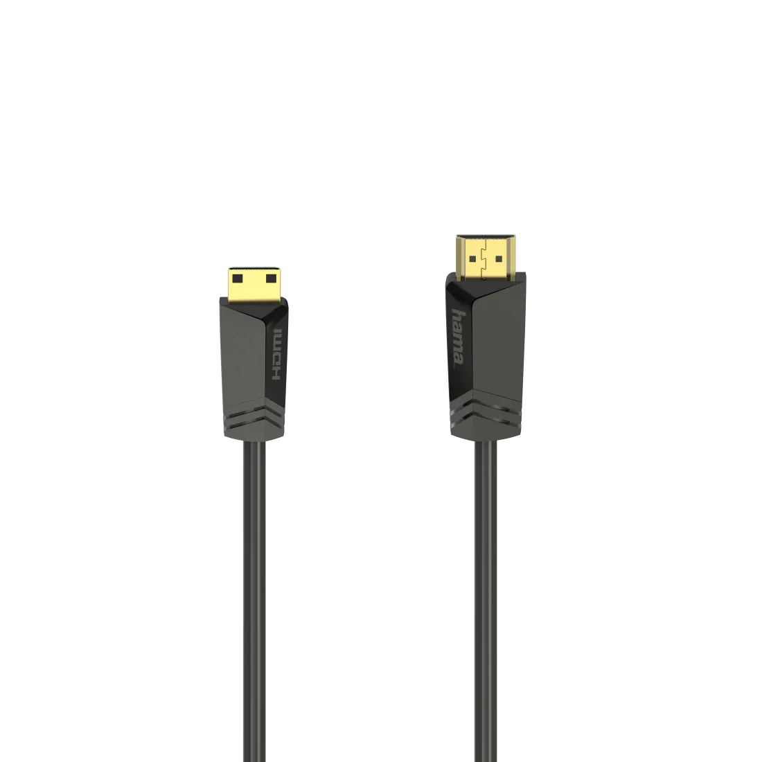 HAMA HA-00205015 High Speed HDMI Type A to Mini HDMI Type C cable, HDR, Ethernet, 1.5 m, Black