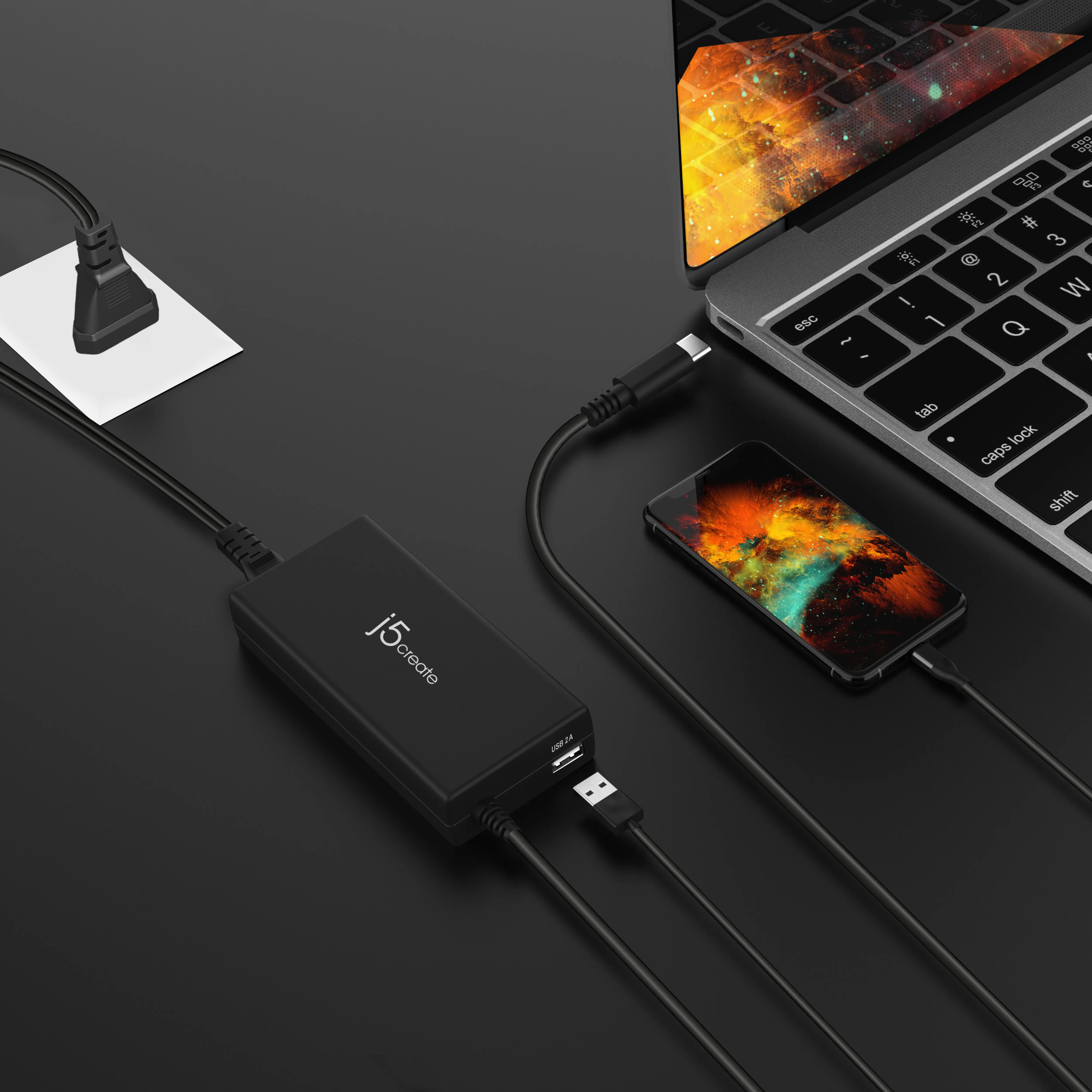 j5 Create 100W PD USB-C SUPER CHARGER - - EU