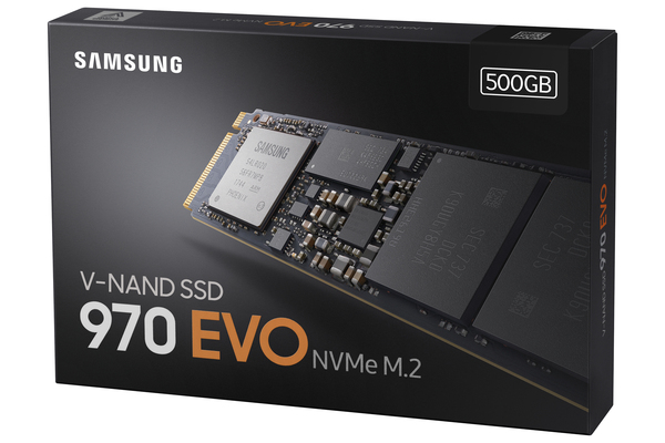 Samsung 500GB 970 EVO, PCIe, 3400/2300 MB/s - SSD M.2