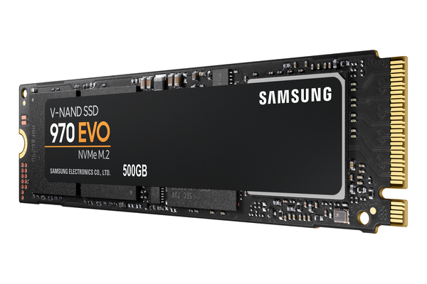 Samsung 500GB 970 EVO, PCIe, 3400/2300 MB/s -SSD-levy M.2