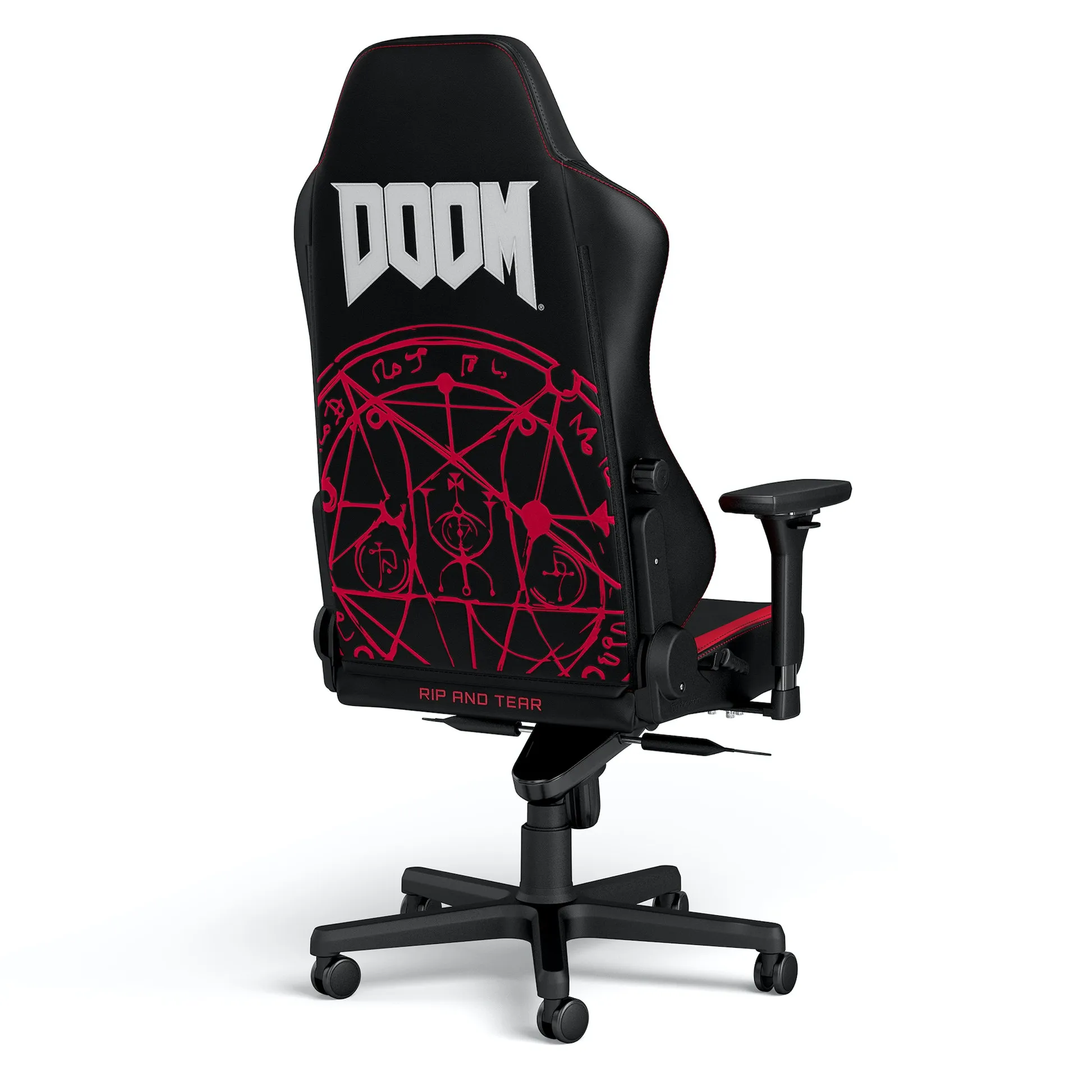 Noblechairs HERO DOOM Edition - spelstol, svart/röd