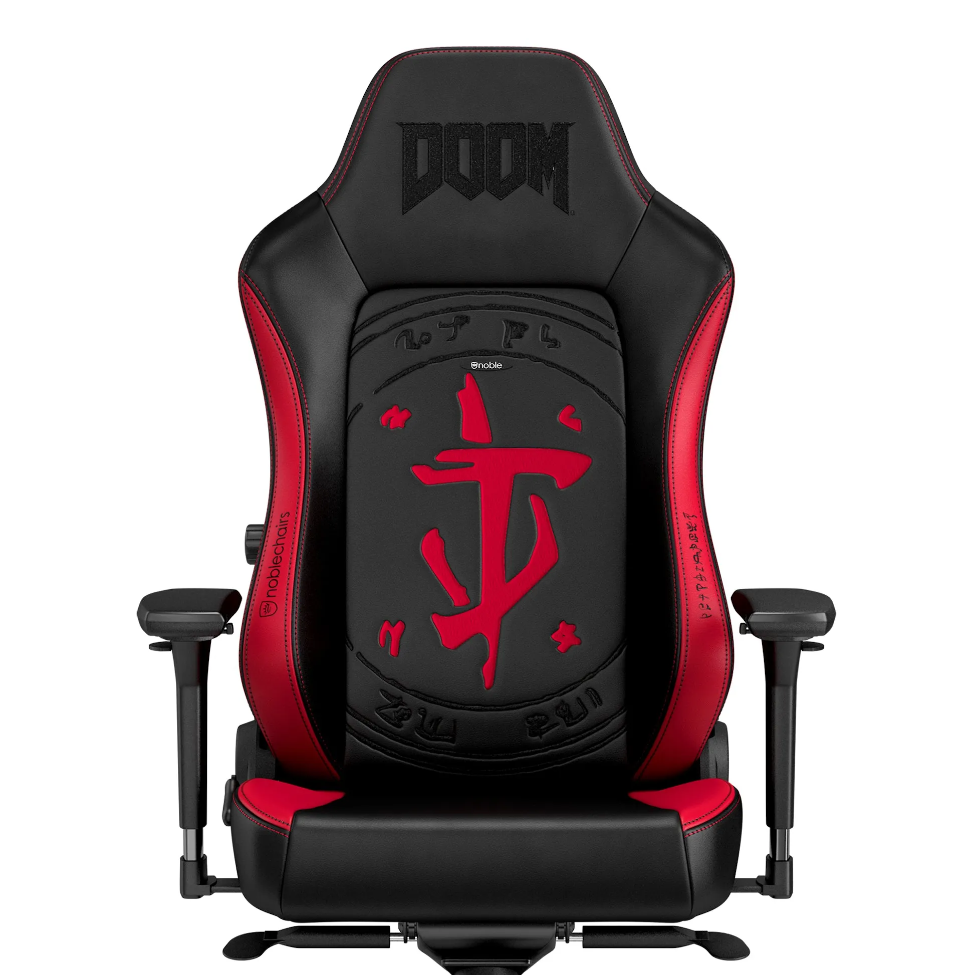 Noblechairs HERO DOOM Edition - spelstol, svart/röd