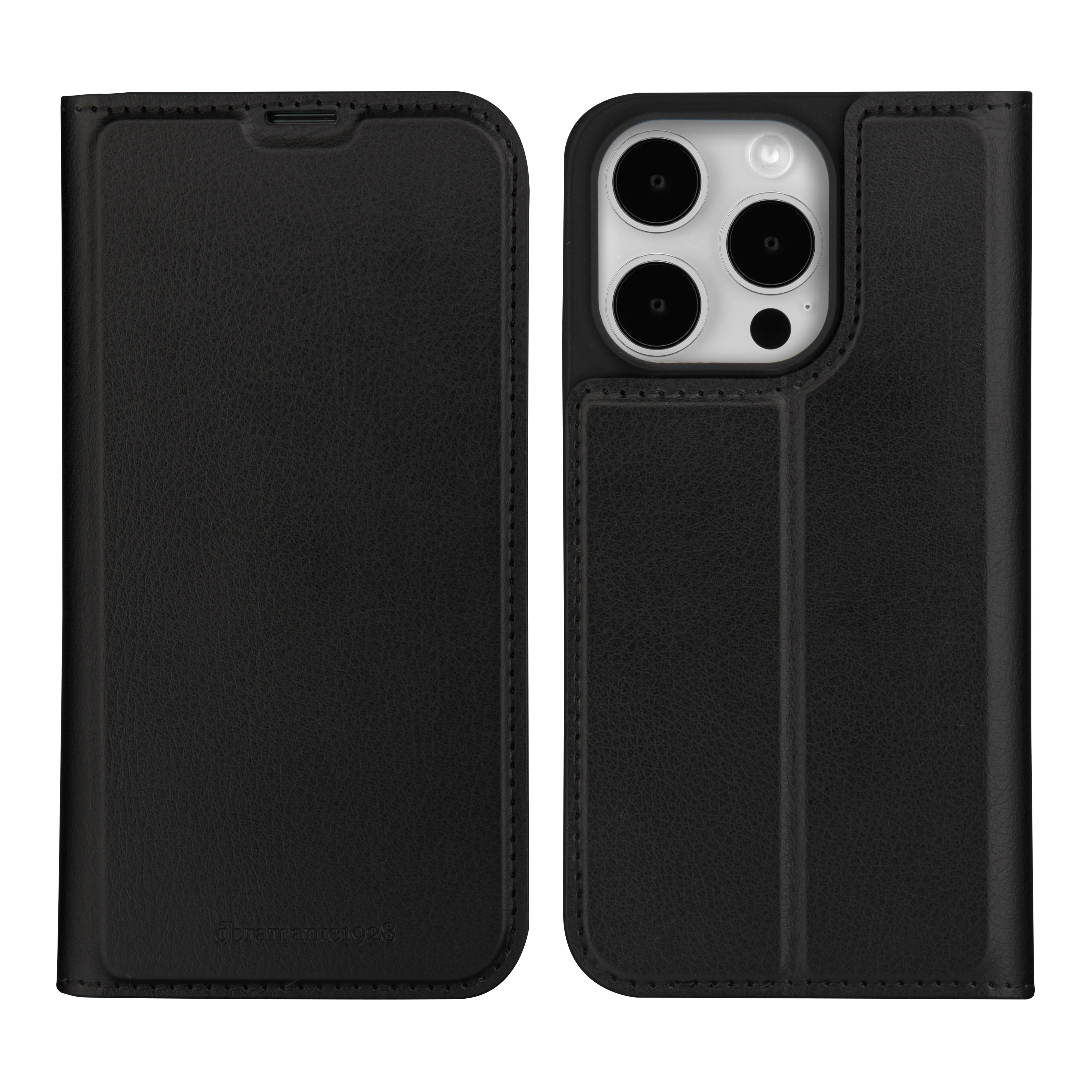 Dbramante1928 Oslo, iPhone 15 Pro - Folio Case, Black