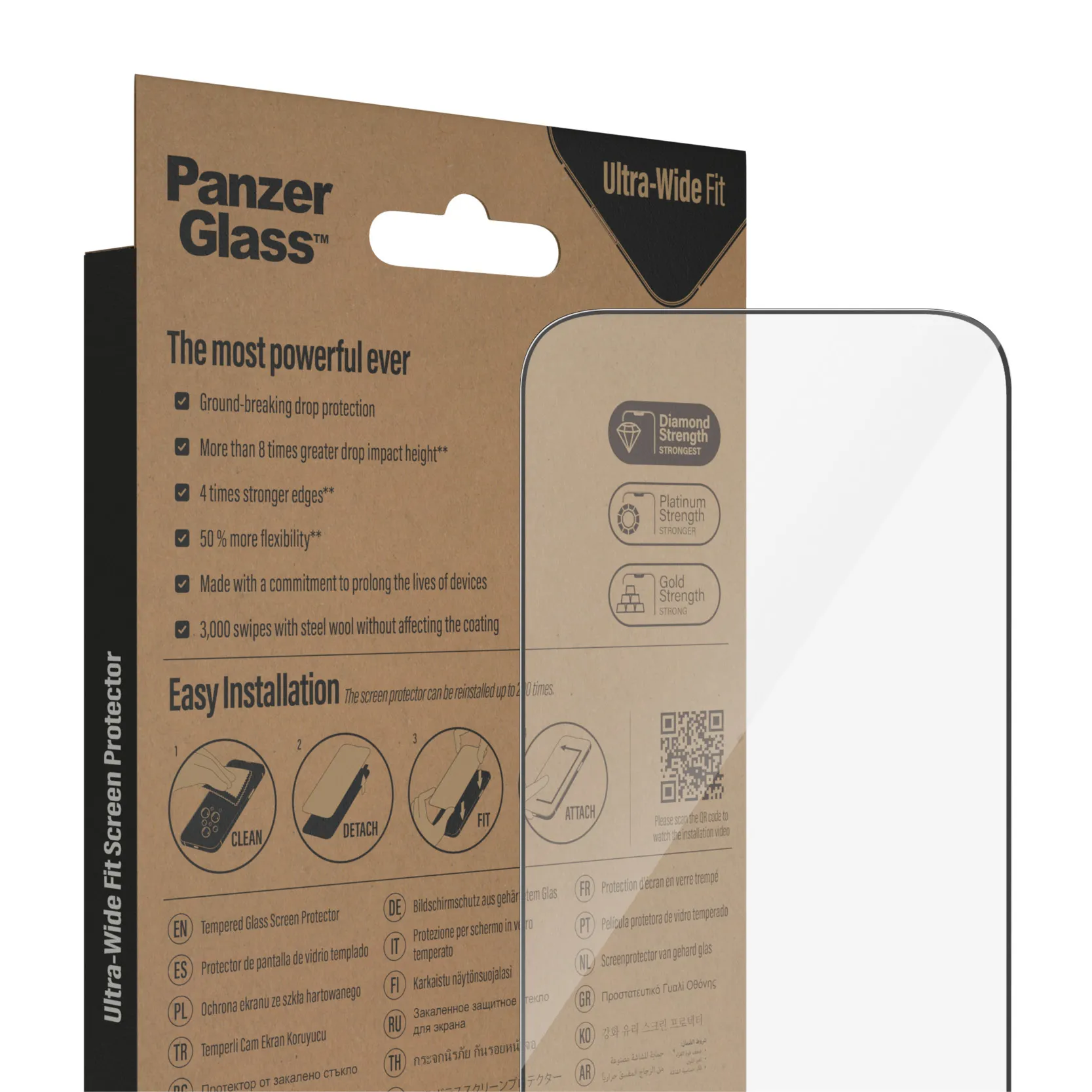 (Fyndh&ouml;rnan) PanzerGlass Ultra-Wide Fit iPhone 14 Pro - sk&auml;rmskydd
