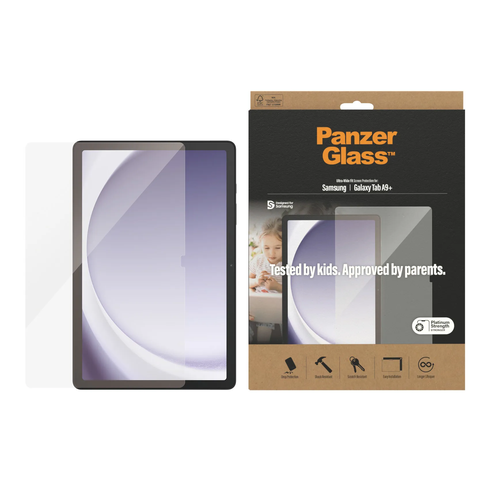 PanzerGlass Ultra-Wide Fit Galaxy Tab A9 Plus - Screen Protector
