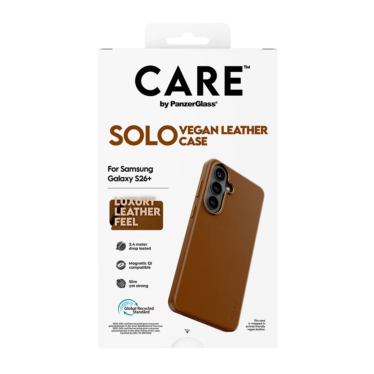 PanzerGlass CARE Solo Case for Galaxy S26+, Brown