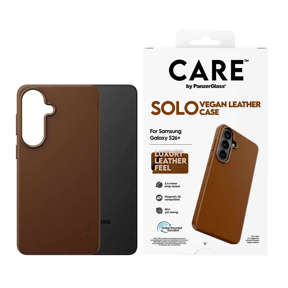 PanzerGlass CARE Solo Case for Galaxy S26+, Brown