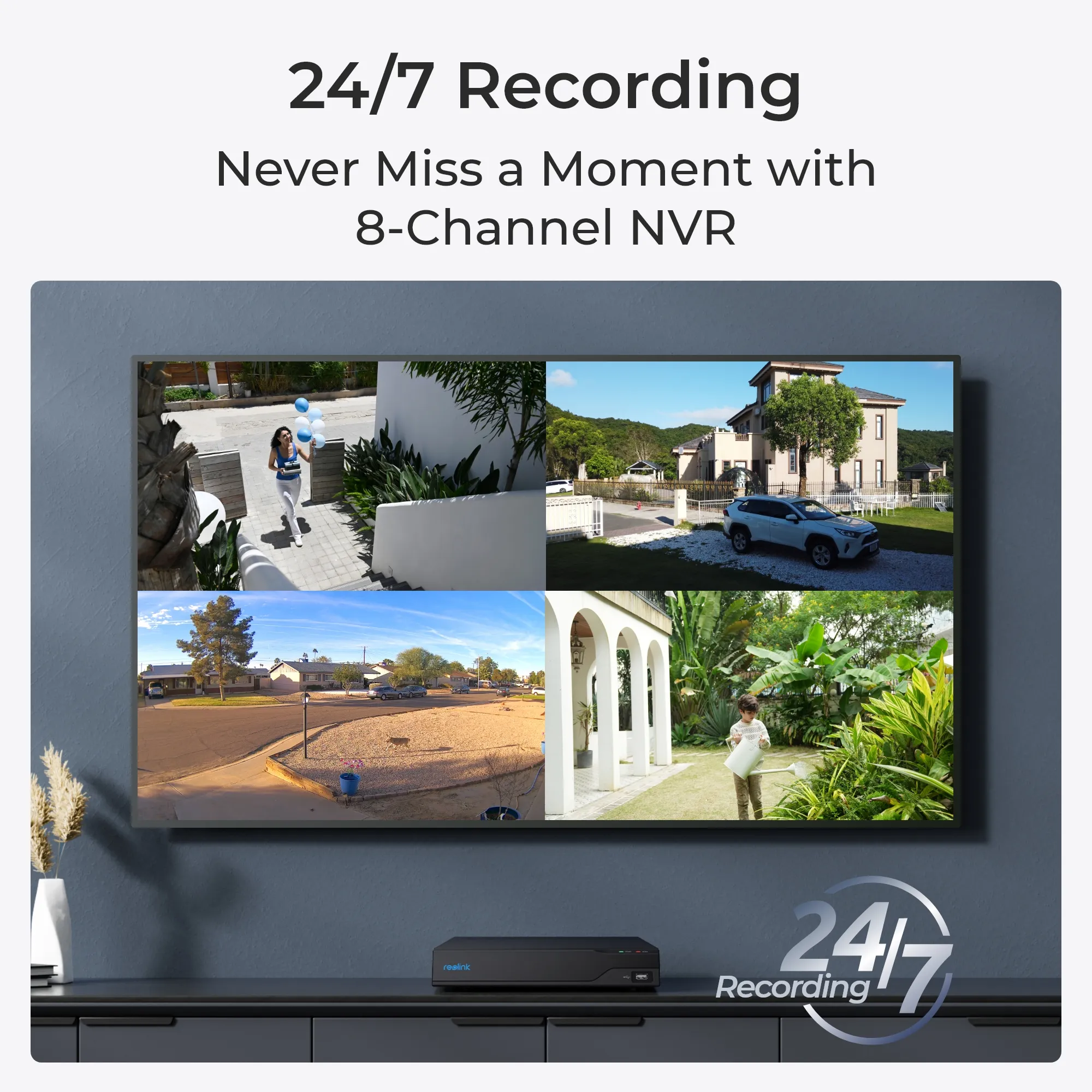 Reolink NVS8 8-Channel NVR + 2TB HDD NVR, PoE - network video recorder