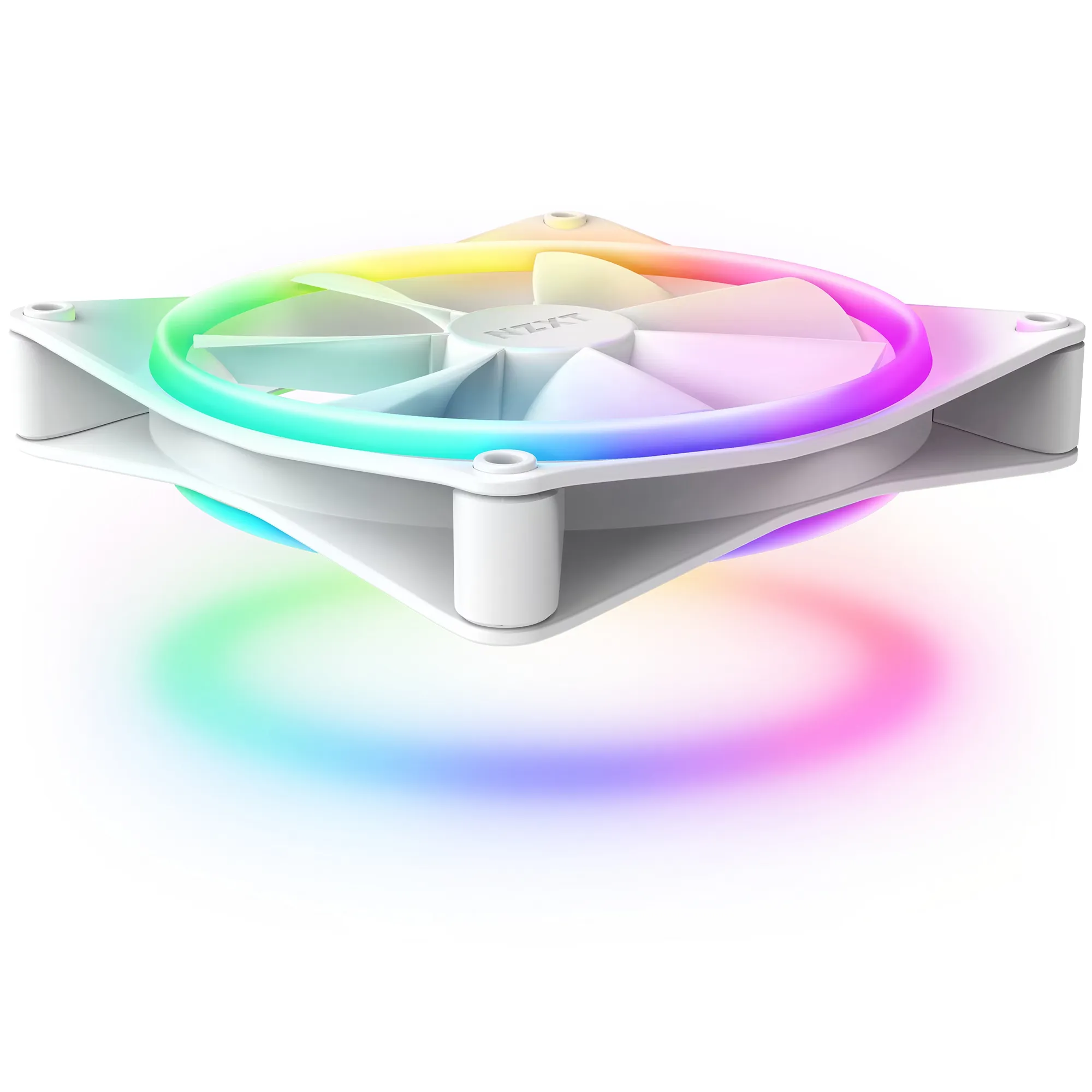 NZXT F120P RGB Duo, 120mm - chassi fläkt, vit, 2st