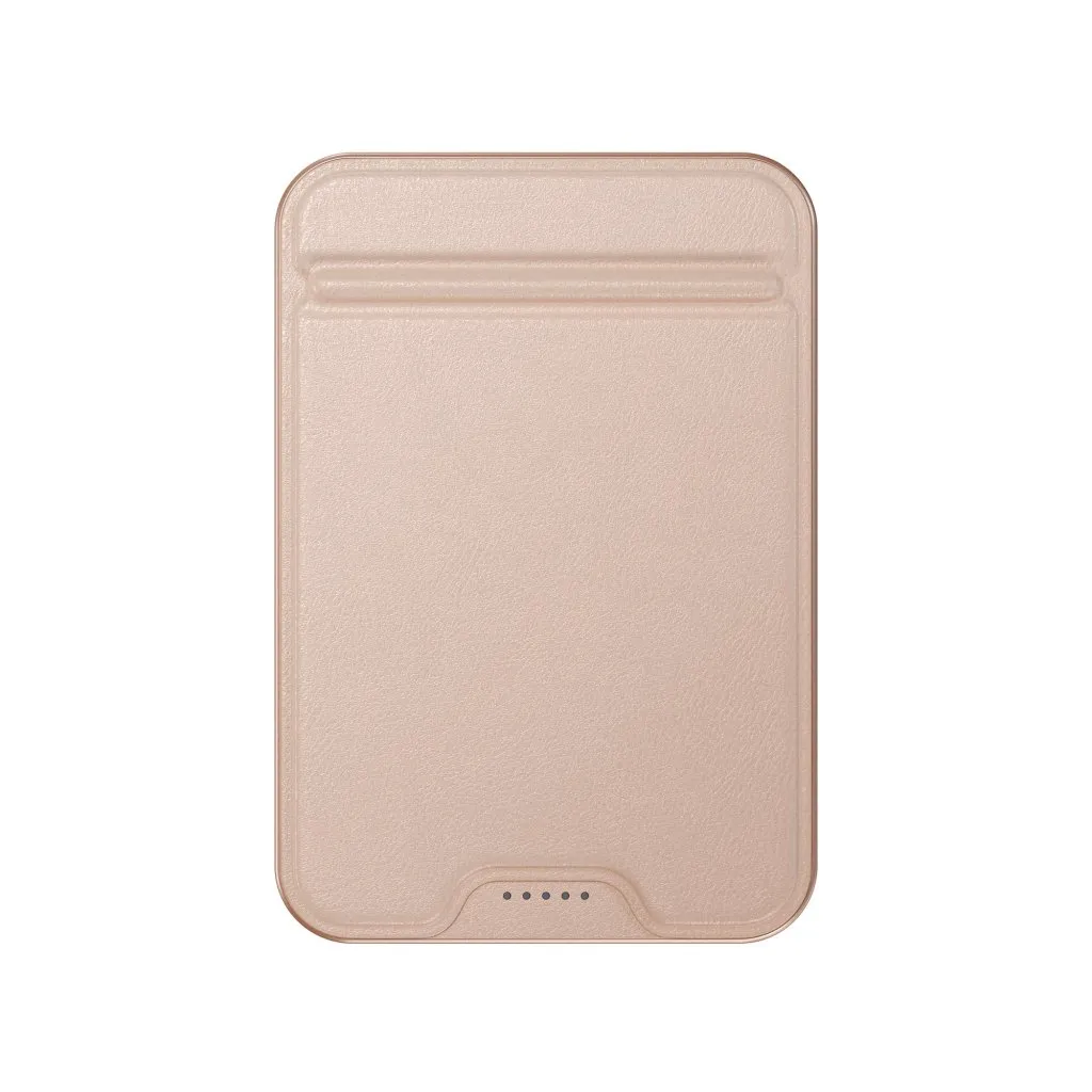 Satechi Qi2 10K - magnetisk powerbank med stativ, Desert Rose