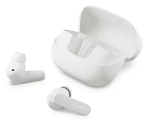Philips TAT3000WT/00 Wireless Earbuds, White