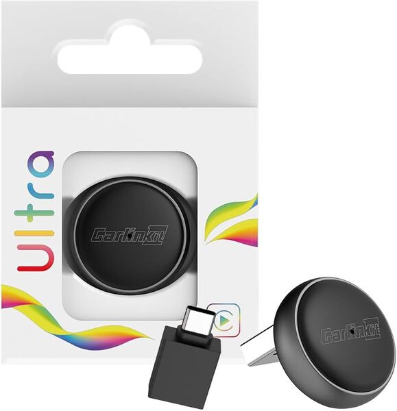CARLINKIT TBOX ULTRA 3 Wireless CarPlay and Android Auto Adapter with Touchscreen, Black